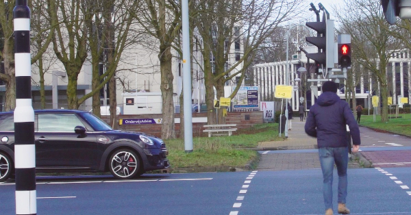 Immagine di un incrocio nei Paesi Bassi con TrafiOne